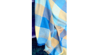 Object Blue and yellow woven blankethas no cover picture