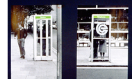 Object Phone boxes with Telecom Eireann branding in greencover picture