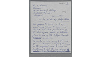 Object Belfast, Co. Antrim: St. Malachy’s College: Letter addressed to the Rev. H. Crossin, Bursarhas no cover picture