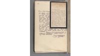 Object Book of Estimates 1905-1912: Letter to Father Baldwin re: repainting five statues, and inserted personal letter with an address from 29 Frankfort Avenue, Rathgarhas no cover picture