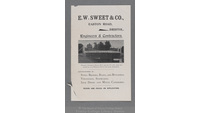 Object Book of Estimates 1905-1912: Paper insert into page 873, leaflet advertising E. W. Sweet & Co., Engineers & Contractorscover picture