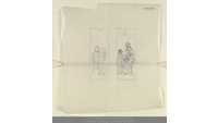 Object Belfast, Co. Antrim: Holy Trinity Church, Joanmount: Pencil sketch for two-light stained glass window  depicting Suffer little children episode from Matthew’s gospel (Matthew 19:14)cover picture