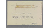 Object Spanish Point, Milltown Malbay, Co. Clare: Christ Church. Plan and measurements of brass plate and plinth for inscription for Elliott Memorial Windowhas no cover