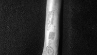Object Animal bone engraved with interlaced ornament- found at Christchurch,
        Dublincover picture