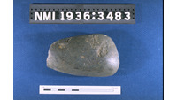 Object ISAP 03589, photograph of face 1 of stone axecover