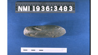 Object ISAP 03589, photograph of the right side of stone axecover