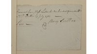 Object Receipt from Henry Grattan to Mr Latouchecover