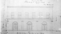 Object Elevation of public room to be erected on Burgh Quay at corner of Whites Lanecover picture