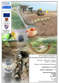 Object Archaeological excavation report,  E2170 Parknahown 5  Vol II  Append 1_17,  County Laois.cover picture