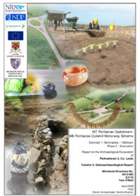 Object Archaeological excavation report,  E2170 Parknahown 5  Vol III Osteo Rpt,  County Laois.cover picture
