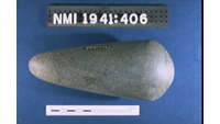 Object ISAP 12891, photograph of face 1 of stone axecover picture