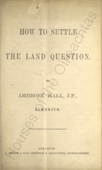 Object How to settle the land questioncover picture
