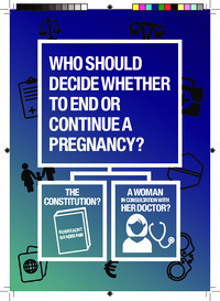 Object "Who should decide whether to end or continue a pregnancy?" leafletcover picture