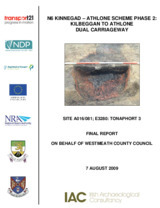 Object Archaeological excavation report,  E3280 Tonaphort 3,  County Westmeath.cover picture