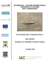 Object Archaeological excavation report,  E3281 Kilbeggan South 1,  County Westmeath.has no cover picture