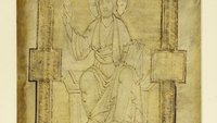Object Christ in Majesty, manuscript fragment from a Sacramentariumhas no cover