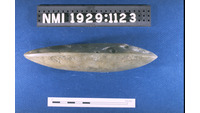 Object ISAP 04354, photograph of the left side of stone axecover