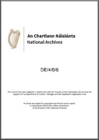 Object Letters to Minister for Finance [Michael Collins] transmitting cabinet and ministry decisions.cover picture