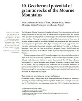Object 10. Geothermal potential of granitic rocks of the Mourne Mountainshas no cover picture