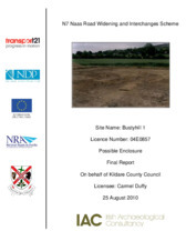 Object Archaeological excavation report,  04E0857 Bustyhill 1,  County Dublin.cover picture