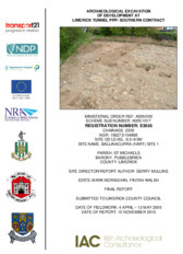 Object Archaeological excavation report,  E3936 Ballinacurra (Hart) Site 1,  County Limerick.cover picture