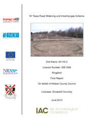 Object Archaeological excavation report,  03E1569 Kill Hill 2,  County Kildare.has no cover