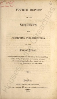 Object Fourth report of the Society for Promoting the Education of the Poor of Irelandcover