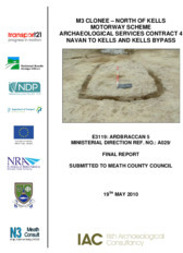 Object Archaeological excavation report,  E3119 Ardbraccan 5,  County Meath.cover picture