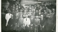 Object Gathering of large group of male Jacob's factory workerscover picture