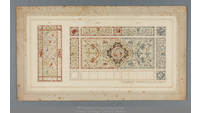 Object Three optional decorative designs with fish motifs, possibly for a skylightcover picture