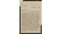 Object Letter from Charles McNeill to Henry Morris, 20 February 1899cover