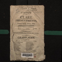 Object Clare Grand Jury Presentment Book 1815has no cover picture