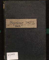Object Clare Grand Jury Presentment Book Spring 1872has no cover picture