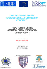Object Archaeological excavation report, 03E0304 Newtown 1, County Waterford.cover