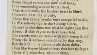 Object A lament written on the dreadful massacree [sic] of Six-mile-bridg[e] in the County Clarecover picture