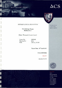 Object Archaeological excavation report,  04E0688 Marlinstown 1,  County Westmeath.cover