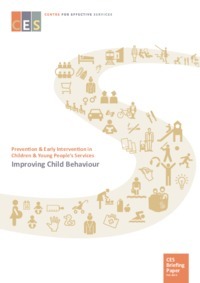 Object Prevention and early intervention in children and young people's services. Improving Child Behaviour. Briefing papercover