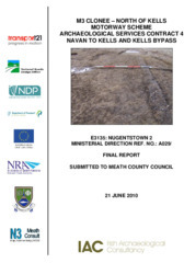 Object Archaeological excavation report,  E3135 Nugentstown 2,  County Meath.cover picture