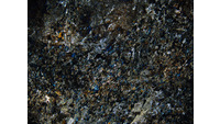 Object ISAP 03934, photograph of polarised thin section of stone axecover picture