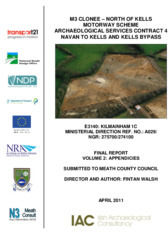 Object Archaeological excavation report,  E3140 Kilmainham 1C  Volume 2,  County Meath.cover picture