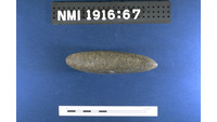 Object ISAP 03215, photograph of the left side of stone axe/adzehas no cover picture