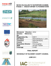 Object Archaeological excavation report, E4011 Rathduff Bayley 1,   County Kilkenny.has no cover picture