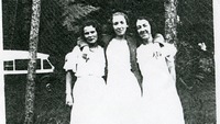 Object Ettie Ashcroft, Kathleen La-Grue and Lillie McMahon on a day trip for Jacob's workerscover picture