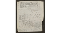Object Letter from Eoin MacNeill to Henry Morris, 9 January 1897cover