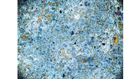 Object ISAP 03970, photograph of cross polarised thin section of stone axecover