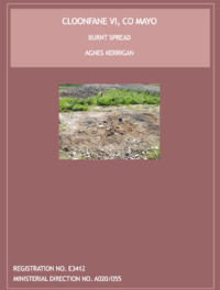 Object Archaeological excavation report,  E3412 Cloonfane VI,  County Mayo.cover picture