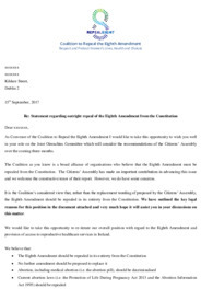 Object Coalition to Repeal the Eighth: Letters to Oireachtas Committee Memberscover