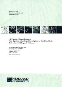 Object Archaeological excavation report, 04E0263 Killaspy 15 and 16, County Kilkenny.cover