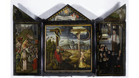 Object Triptych, painted epitaphcover