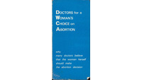 Object Doctors for a Woman's Choice on Abortion leaflethas no cover